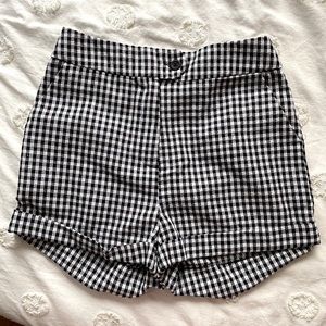 forever 21 gingham shorts
